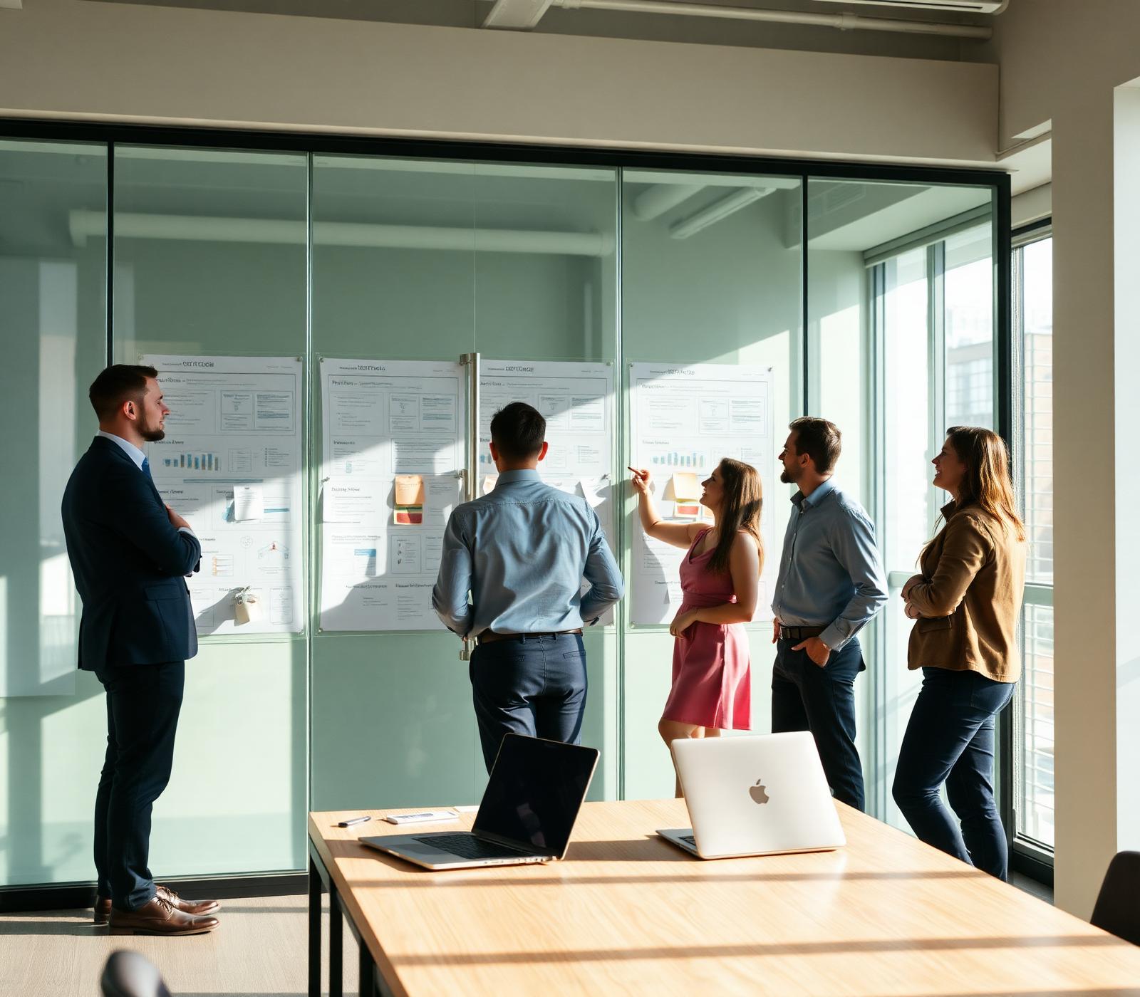 Consulting team in a strategy workshop